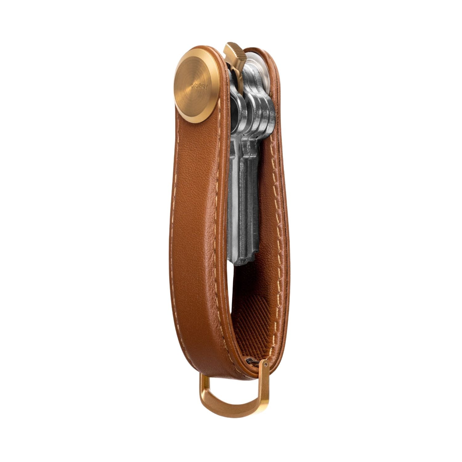 Orbitkey Leather Key Organiser Pro (Ceder)