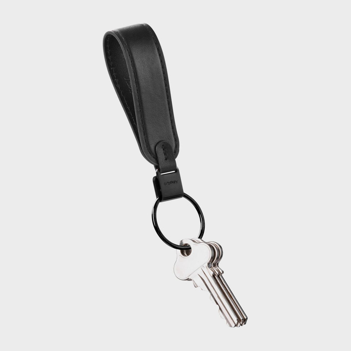 Orbitkey Leather Loop Keychain (Black) – The Planet Traveller