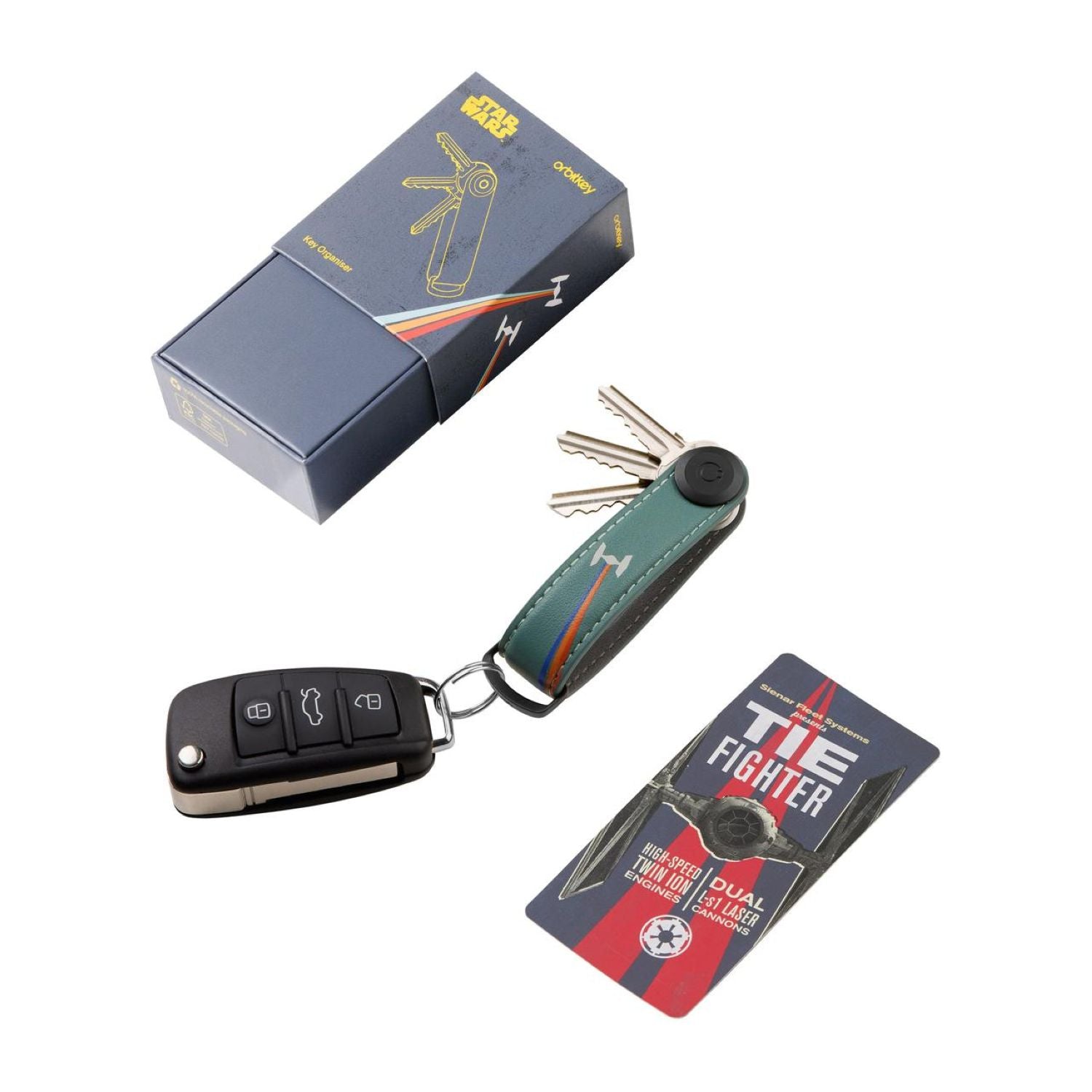 Orbitkey Star Wars Leather Key Organiser (Tie Fighter)