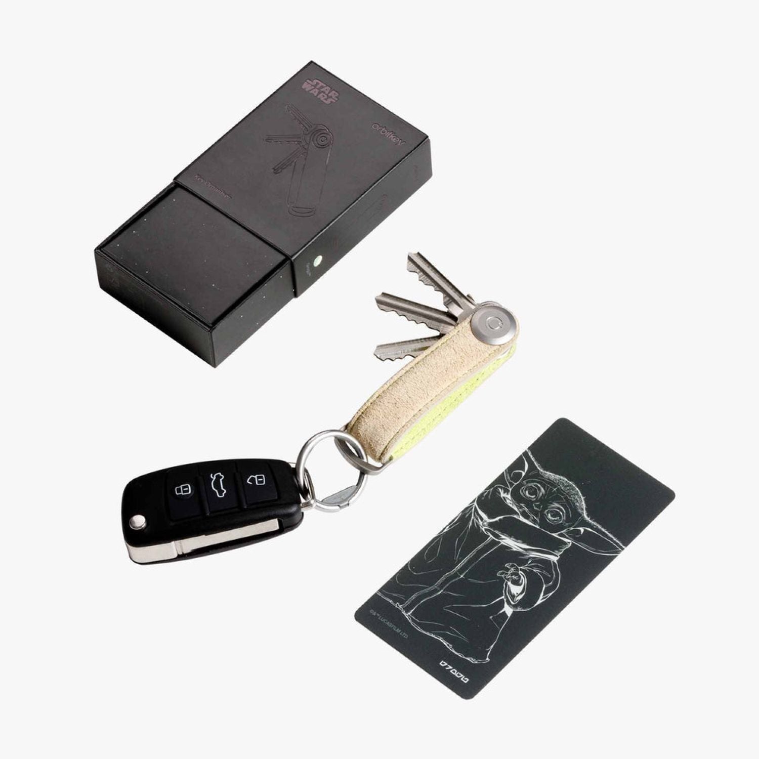 Orbitkey Star Wars Nubuck Leather Key Organiser (Grogu)