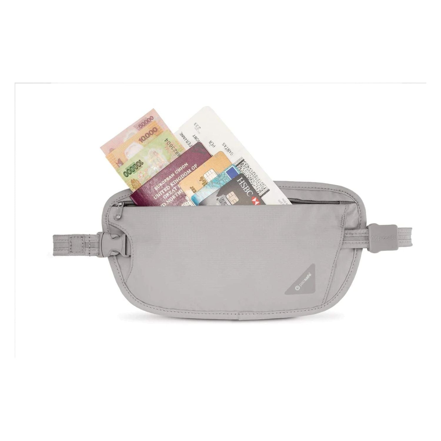 Pacsafe Coversafe X100 RFID Blocking Security Waist Wallet (Grey)