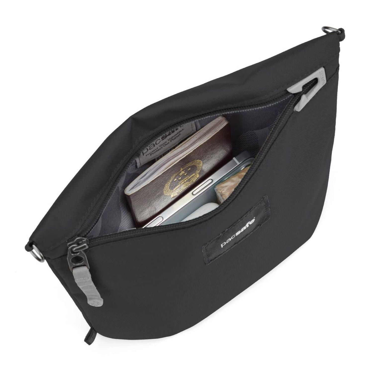 Pacsafe Go Anti-Theft Crossbody Pouch (Jet Black)