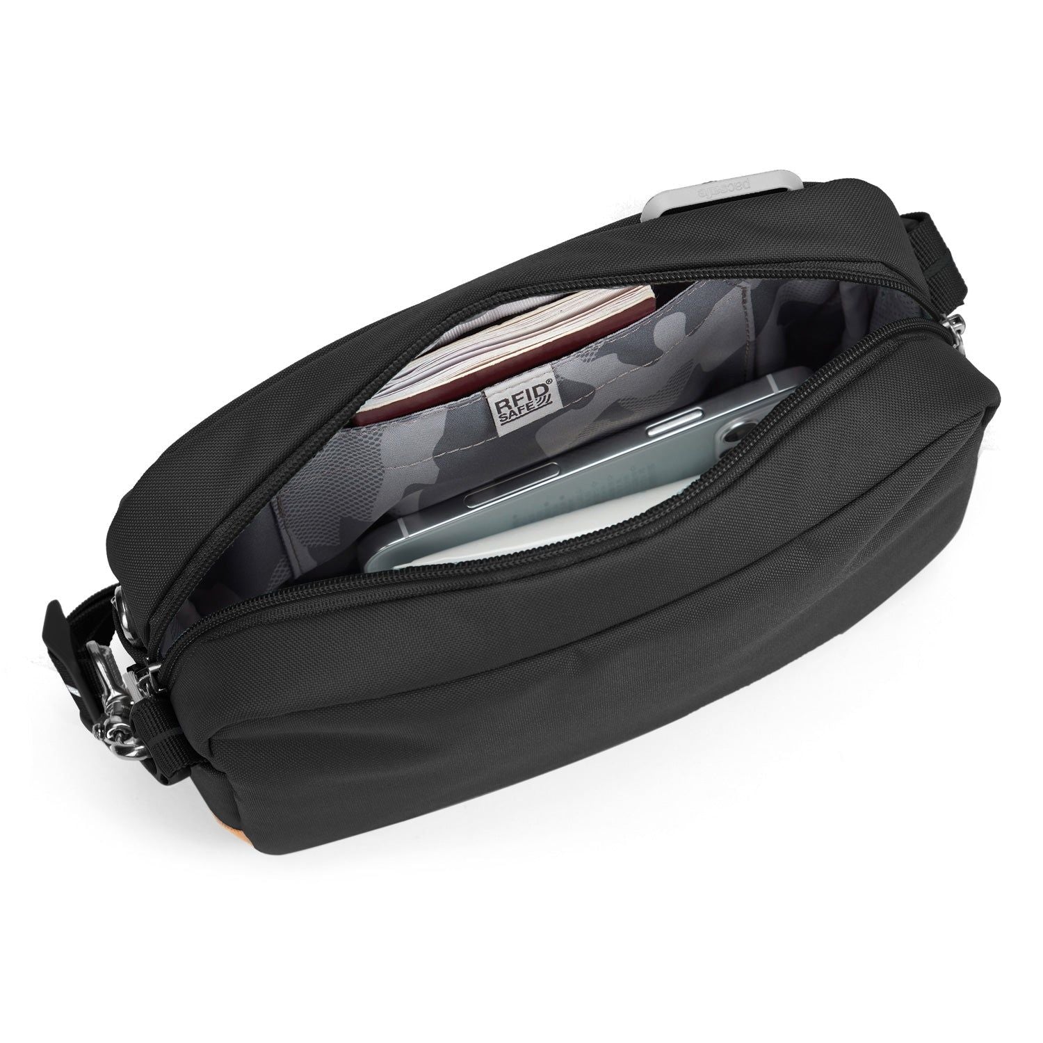 Pacsafe Go Anti-Theft Crossbody Bag (Jet Black)