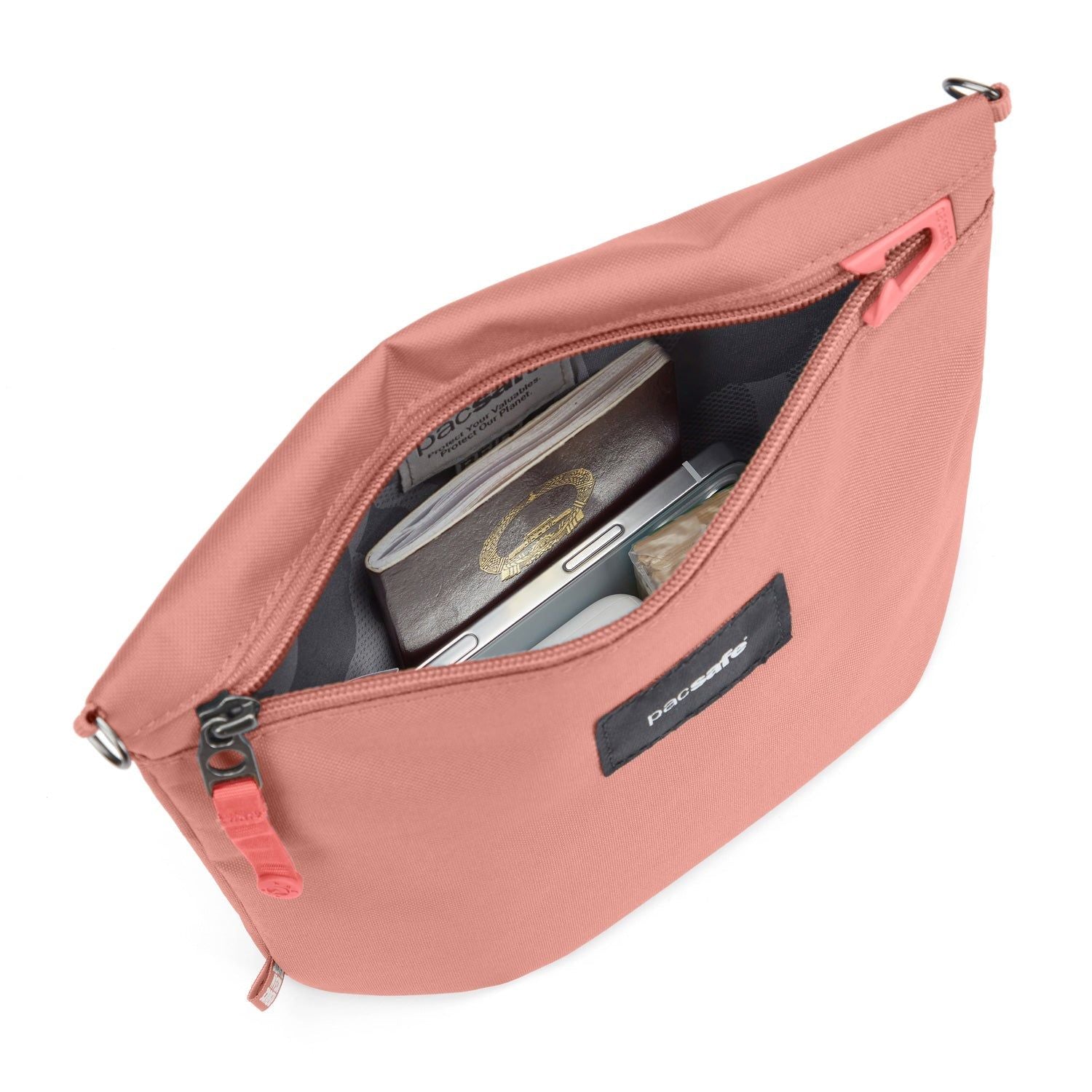 Pacsafe Go Anti-Theft Crossbody Pouch - Rose