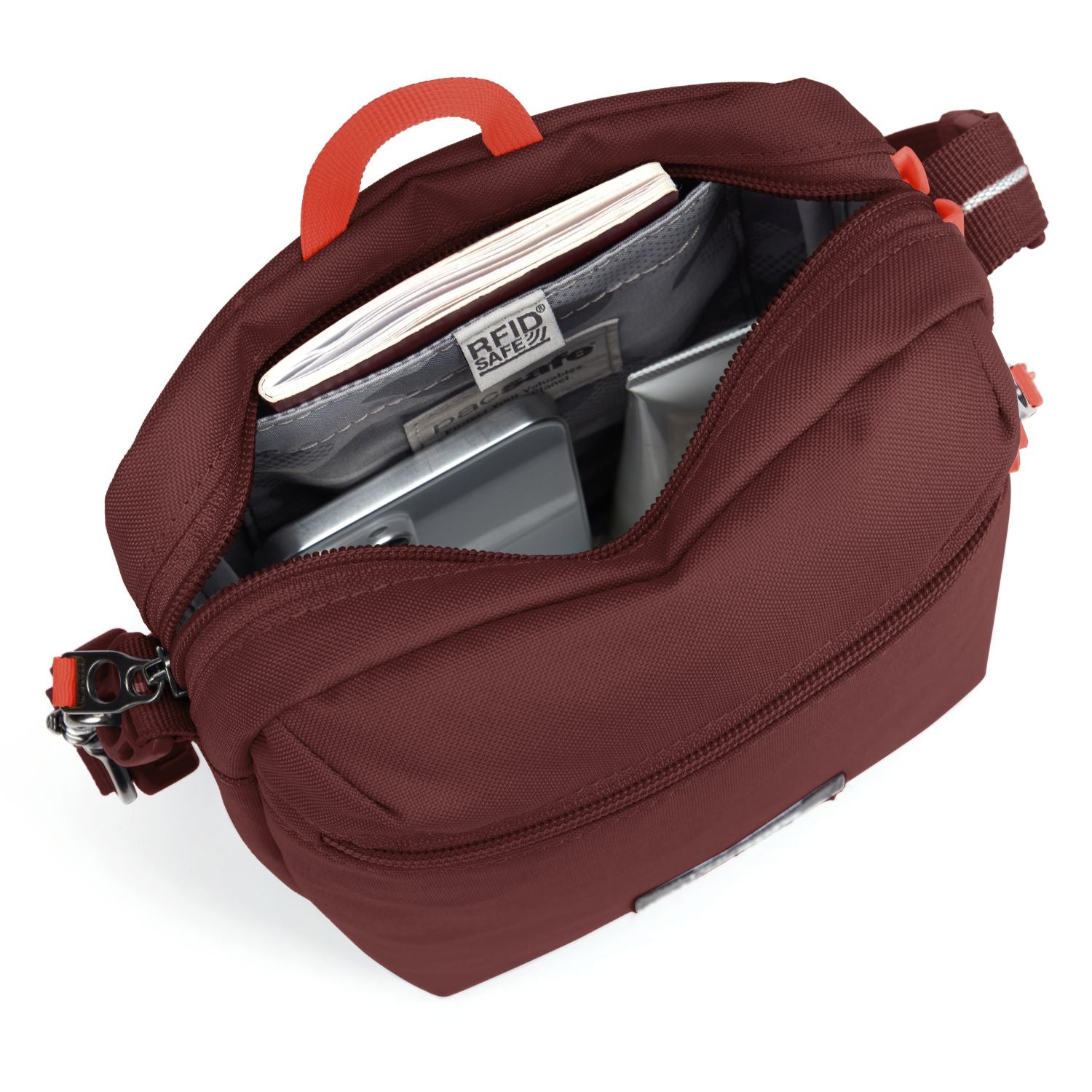 Pacsafe Go Anti-Theft Festival Crossbody Bag (Garnet Red)