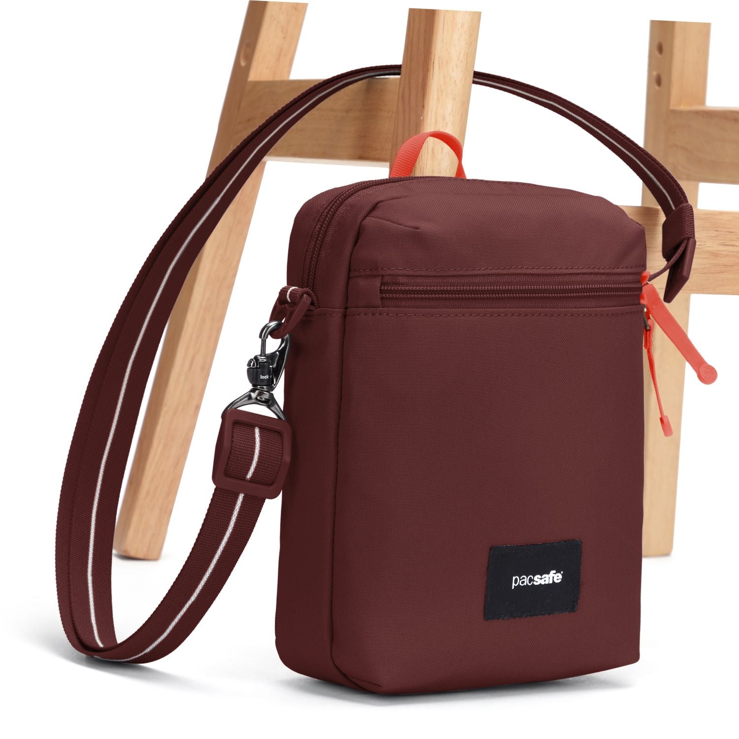 Pacsafe Go Anti-Theft Festival Crossbody Bag (Garnet Red)