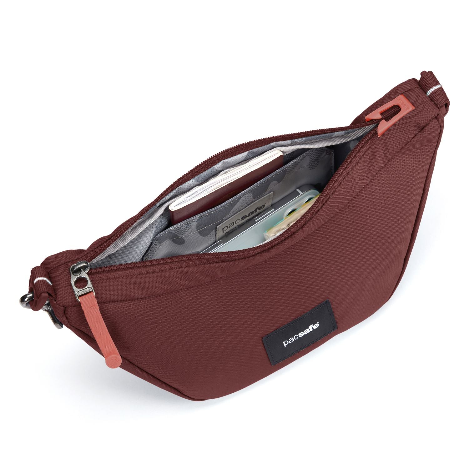 Pacsafe Go Anti-Theft Lunar Crossbody Bag (Garnet Red)