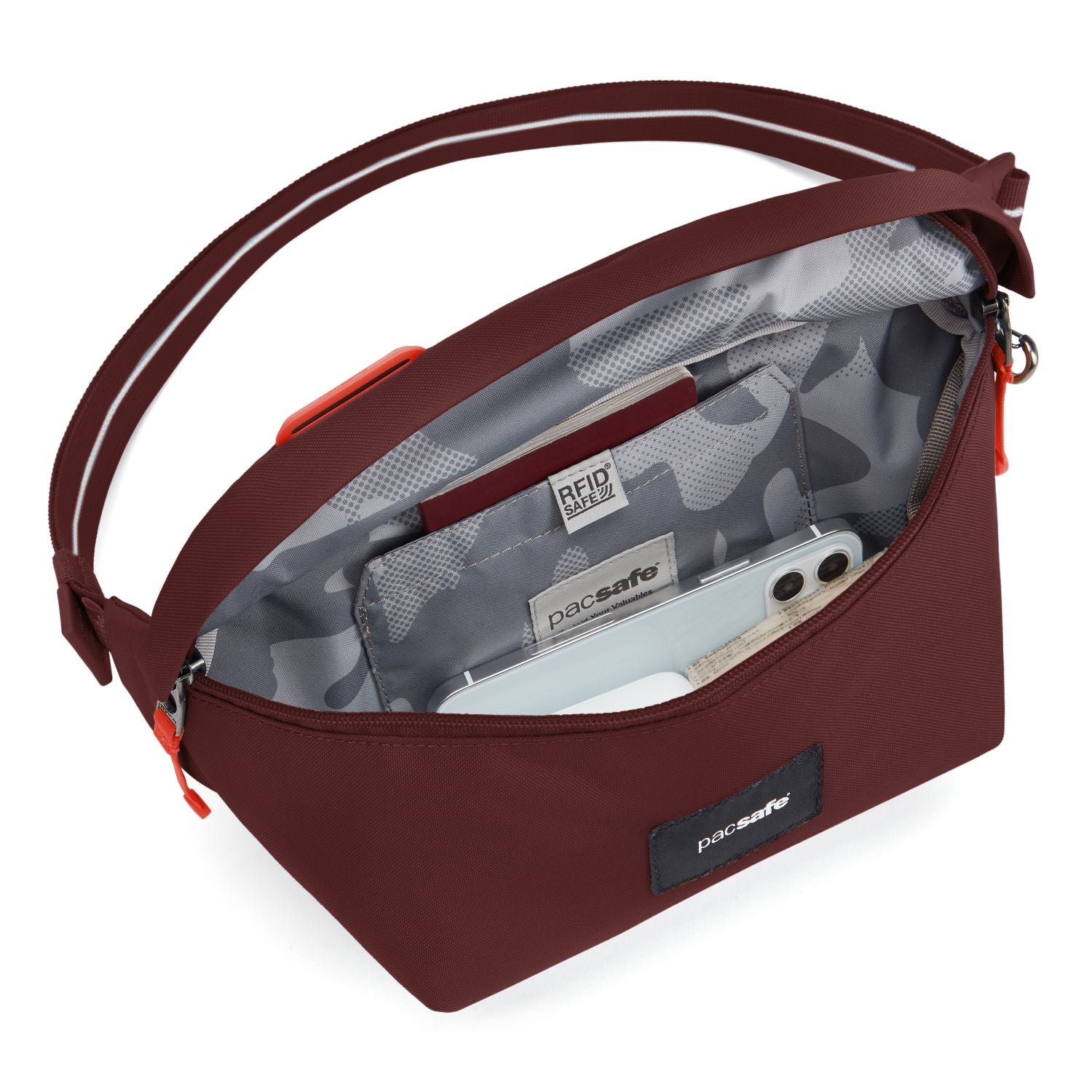 Pacsafe Go Anti-Theft Sling Pack (Garnet Red)