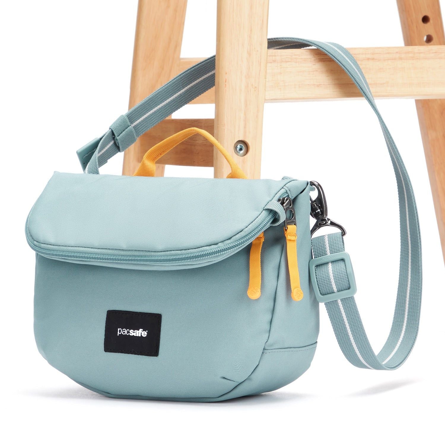 Pacsafe Go Anti-Theft Saddle Crossbody Bag (Fresh Mint)