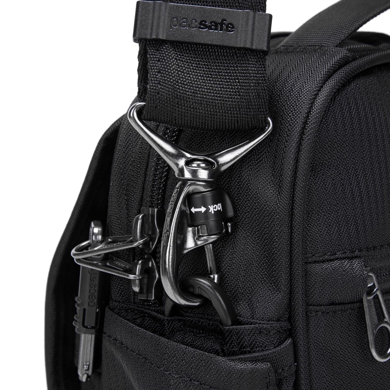 Pacsafe LS200 Anti-Theft Crossbody Bag (Black)