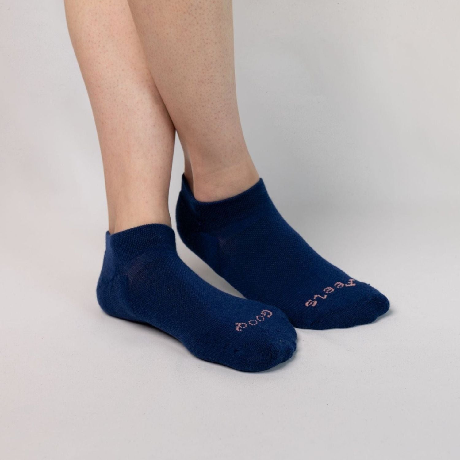 Paire Merino Wool-Blend Ankle Sock (Stormy Blue) - S