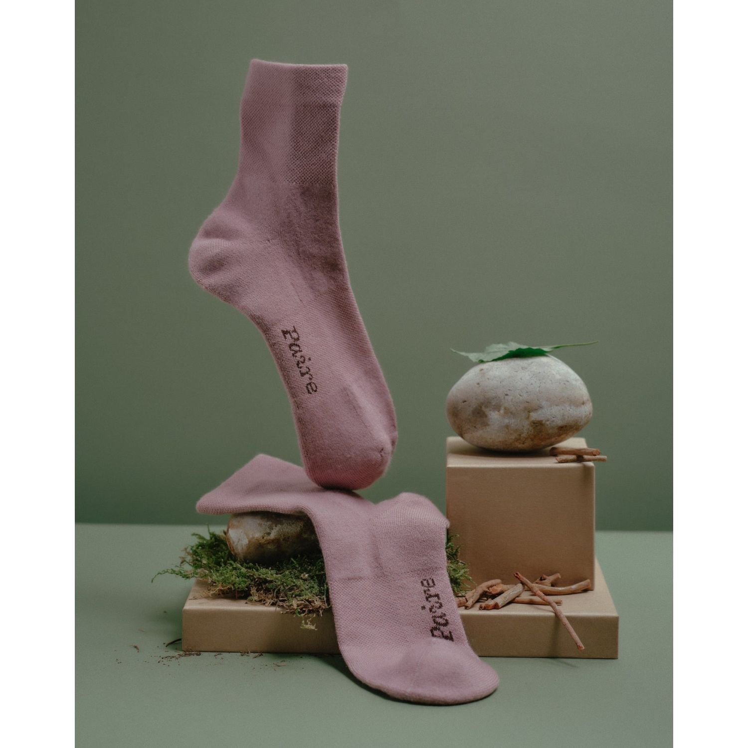 Paire Botanic Merino Wool-Blend Quarter Sock (Lilac) - S