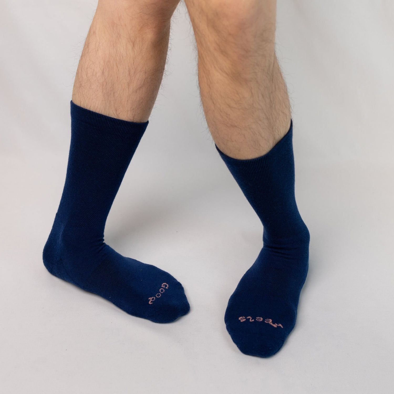 Paire Merino Wool-Blend Calf Sock (Stormy Blue) - M