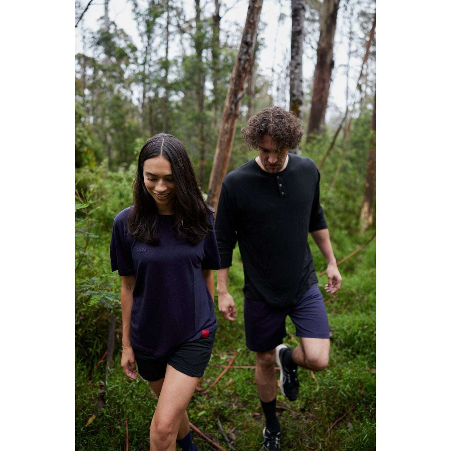 Paire Merino Wool-Blend T-Shirt Unisex (Black) - M