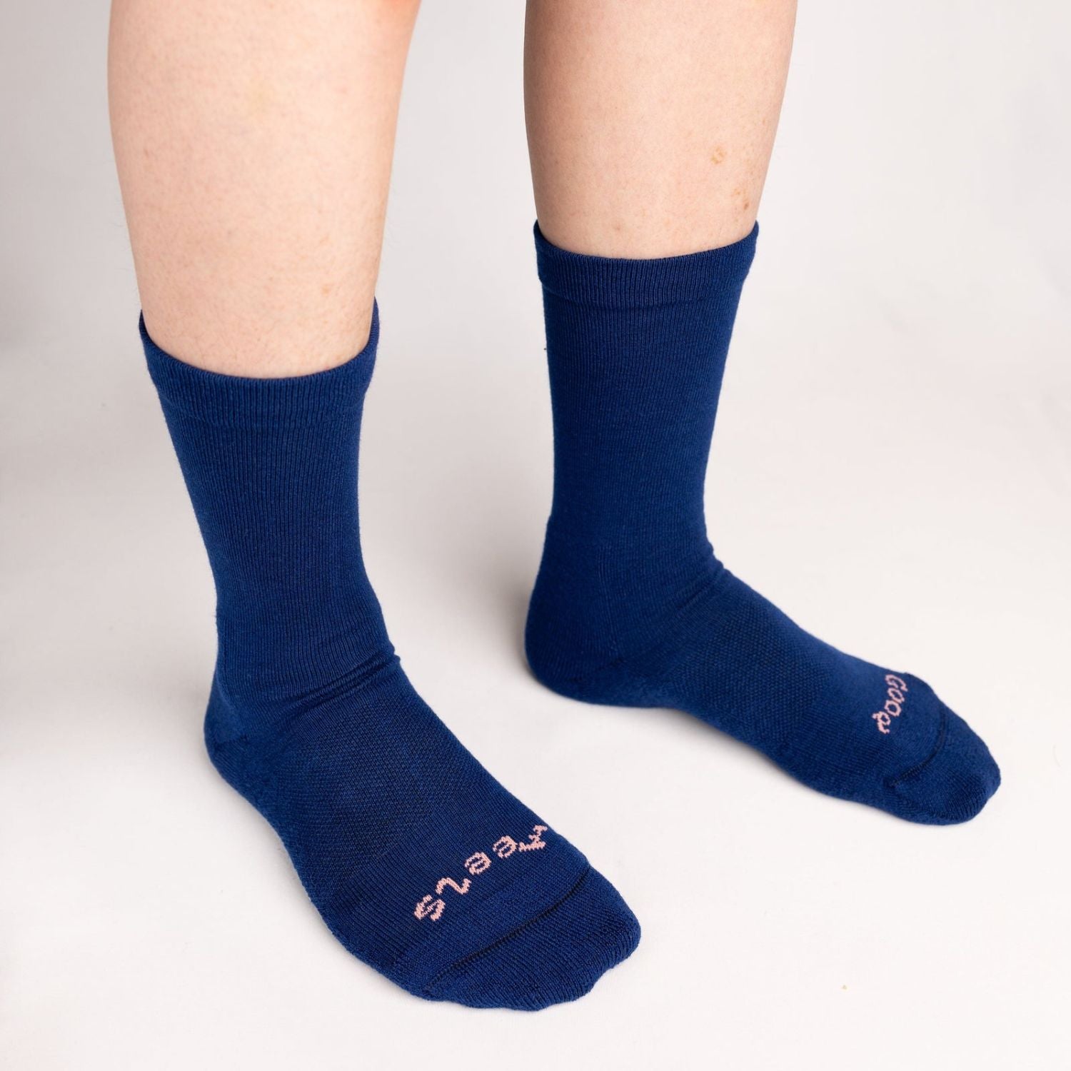 Paire Merino Wool-Blend Loose Top Calf Sock (Stormy Blue) - M