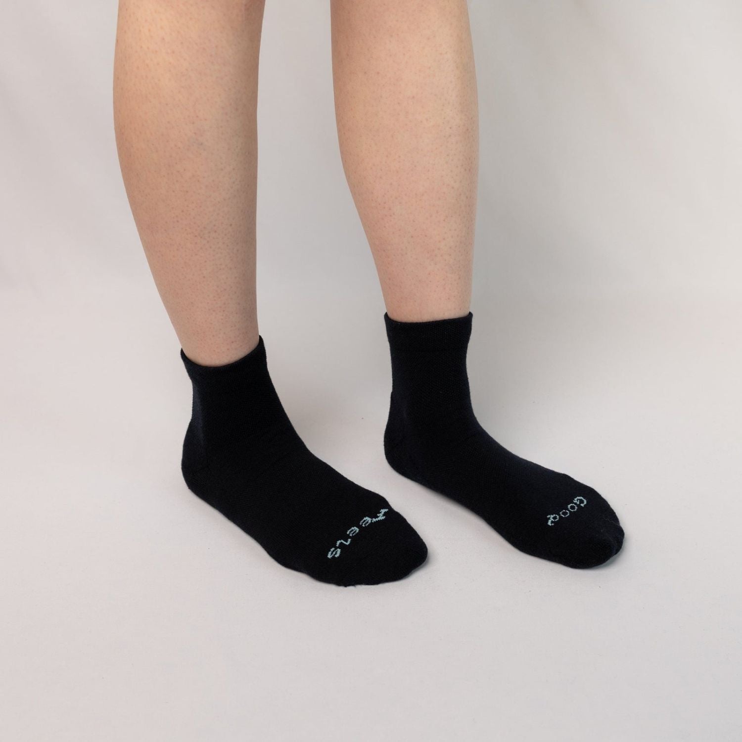 Paire Merino Wool-Blend Quarter Sock (Black) - M