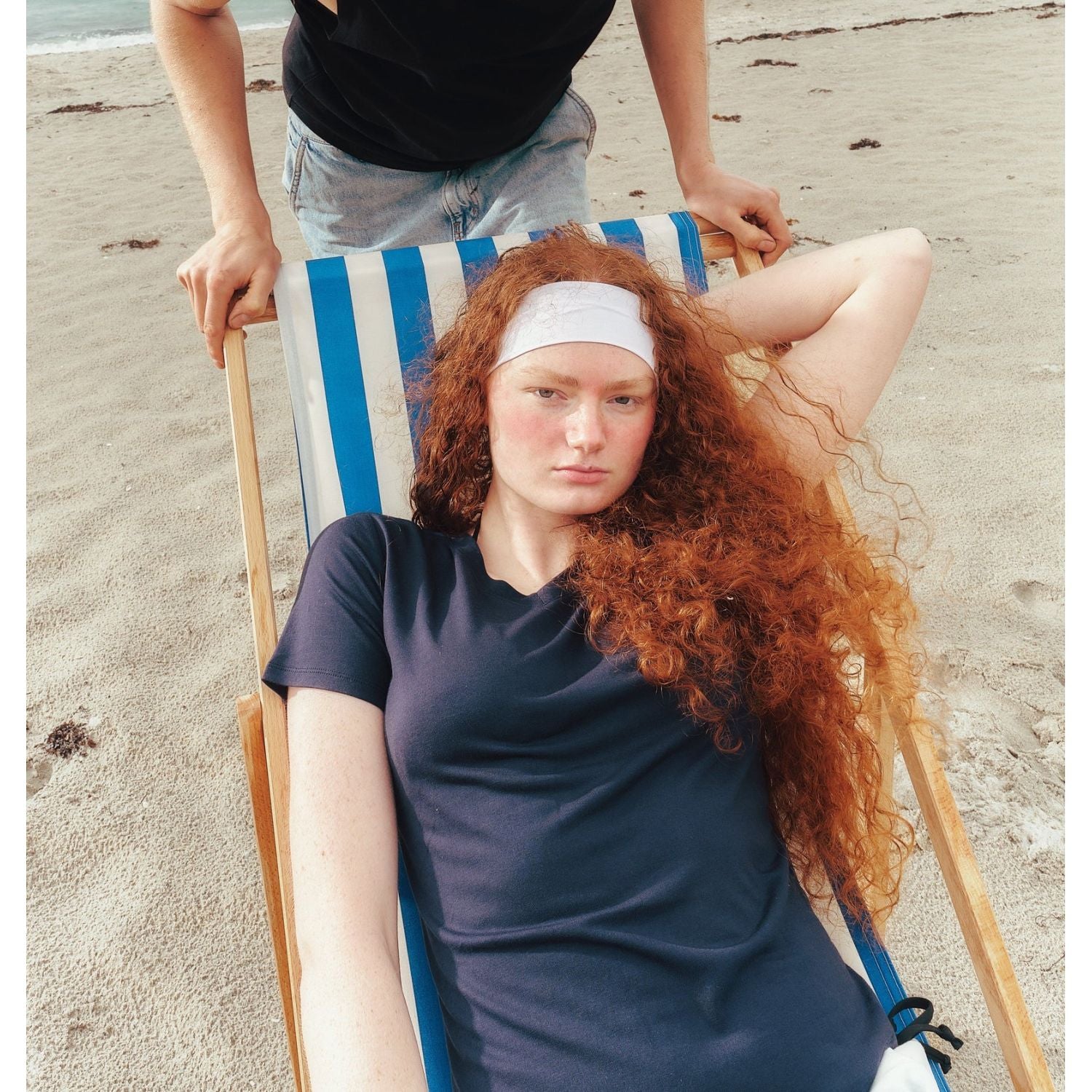 Paire Women's Merino Wool-Blend Crew Neck T-Shirt (Snow) - M