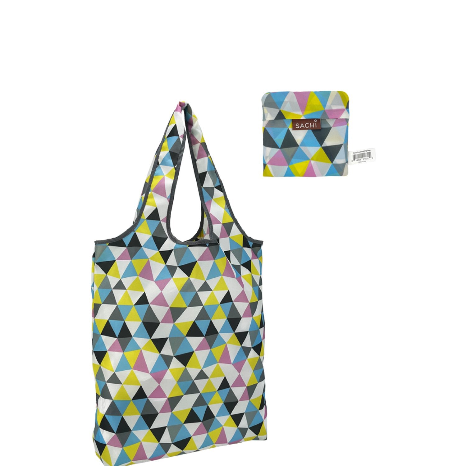 SACHI Eco Foldable Tote Bag - Triangle Mosaic