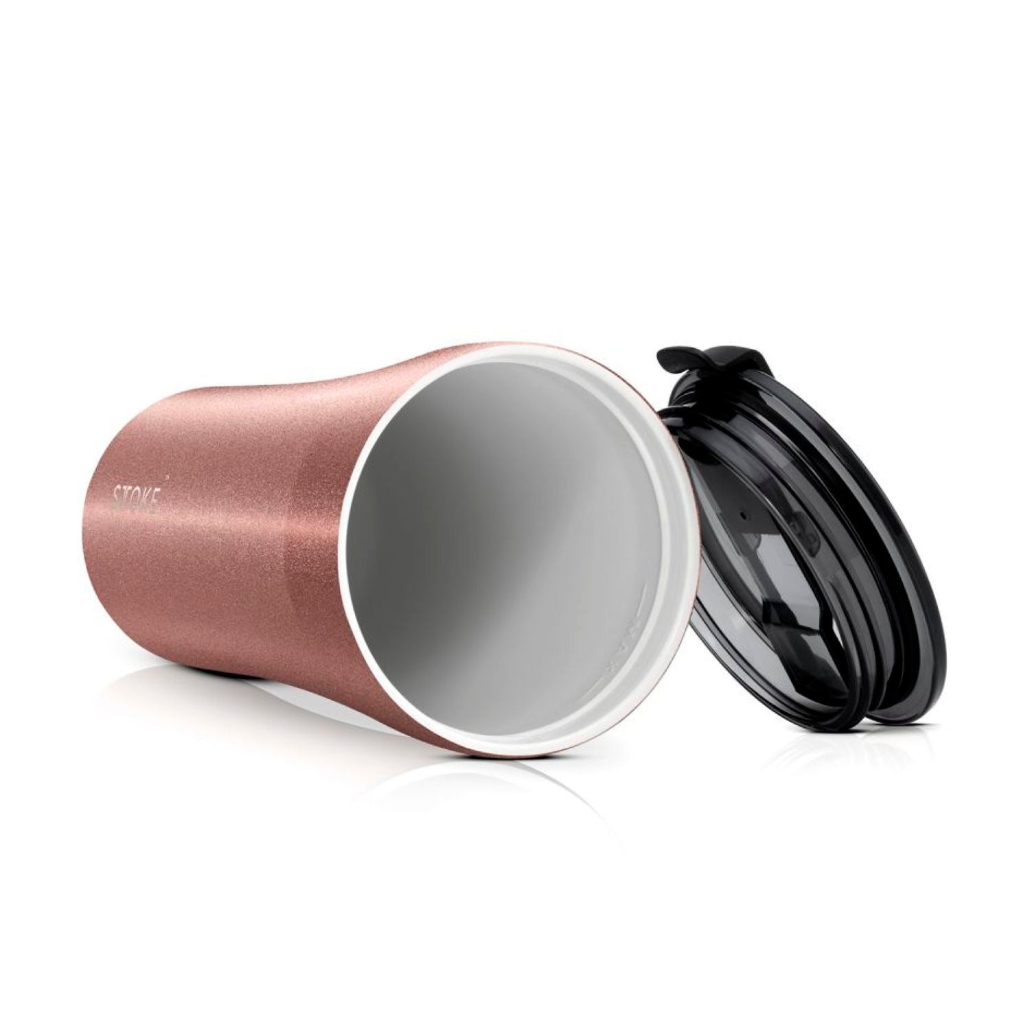 STTOKE Limited Edition Leakproof Ceramic Insulated Cup 16oz - Blush Rose