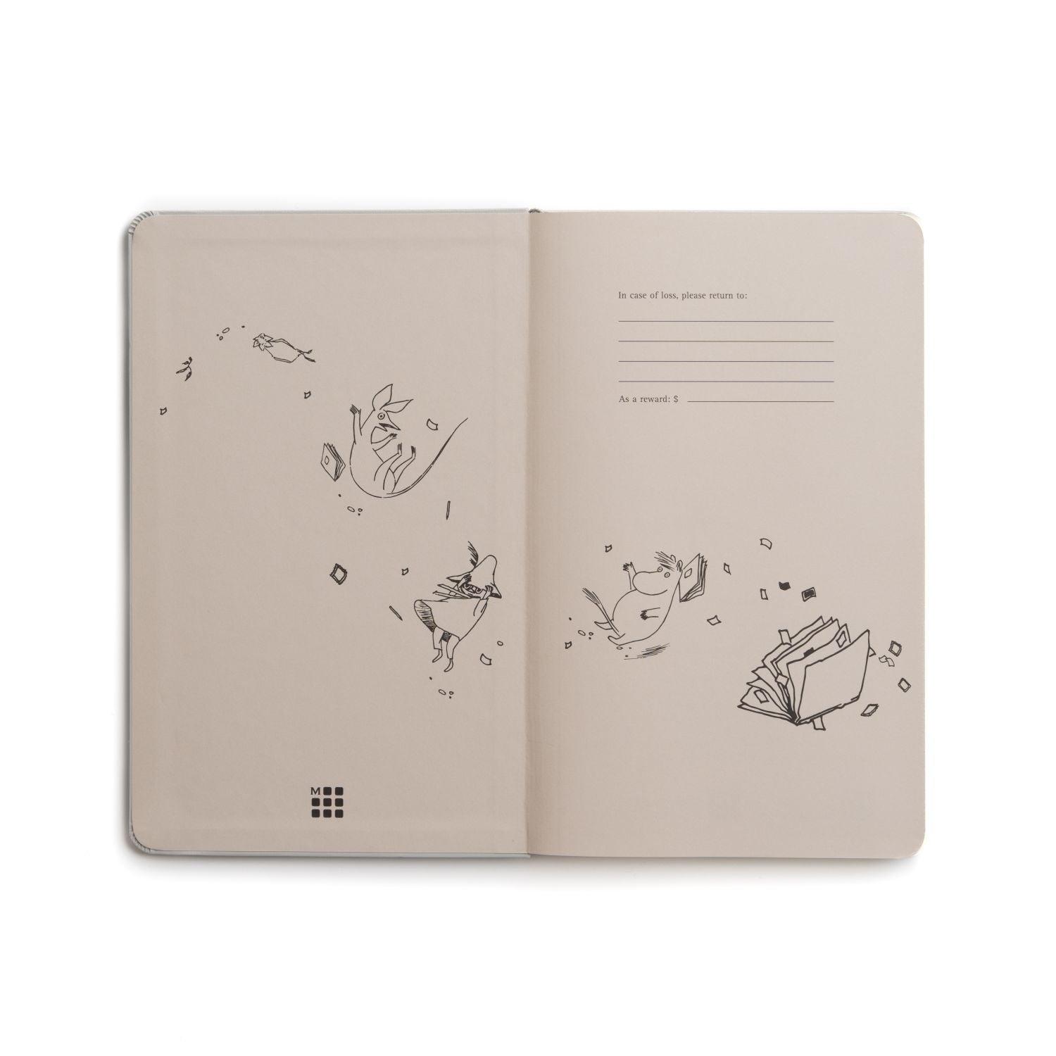 Sttoke Moomin Moleskine Notebook And 16Oz Cup Bundle Set - A Moment To Pause