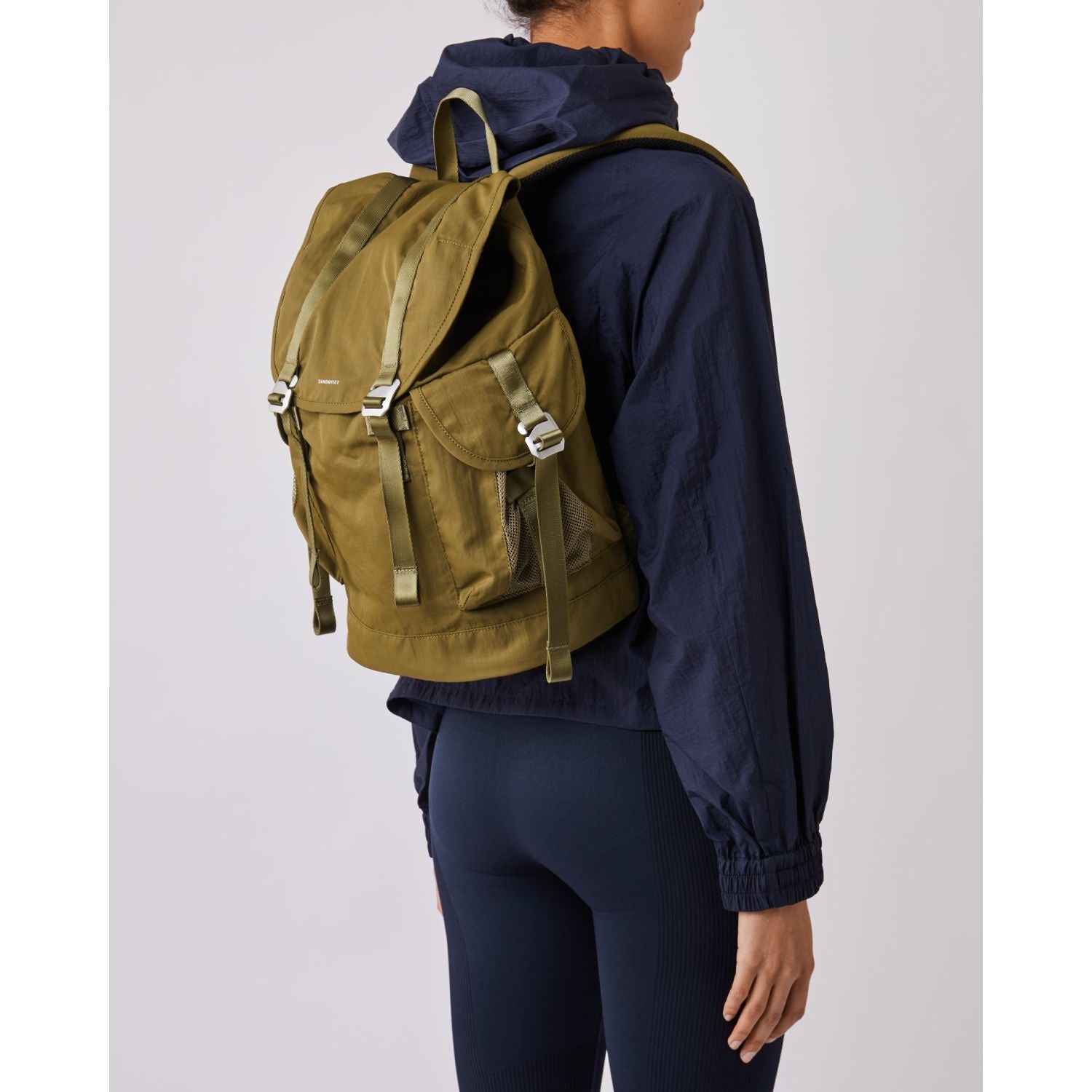 Sandqvist Charlie Vegan Backpack - Military Olive