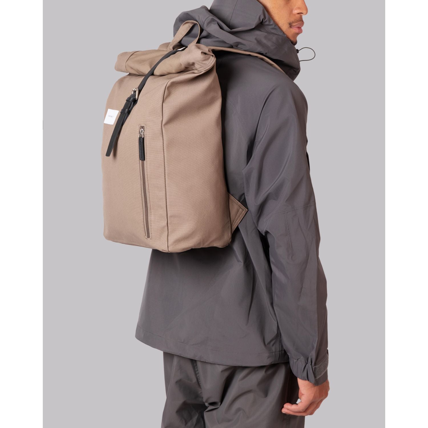 Sandqvist Dante Backpack - Fossil W/ Black Leather