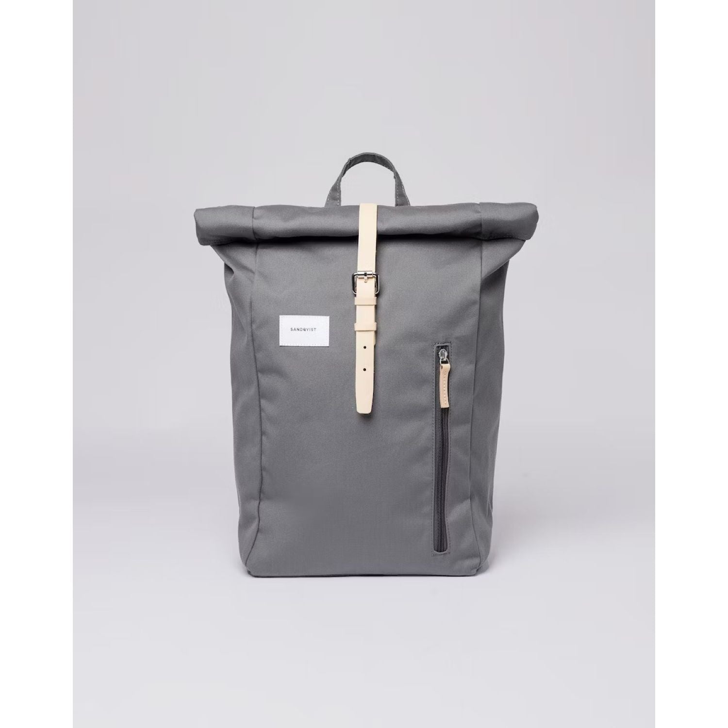 Sandqvist Dante Backpack - Stone Grey W/ Natural Leather