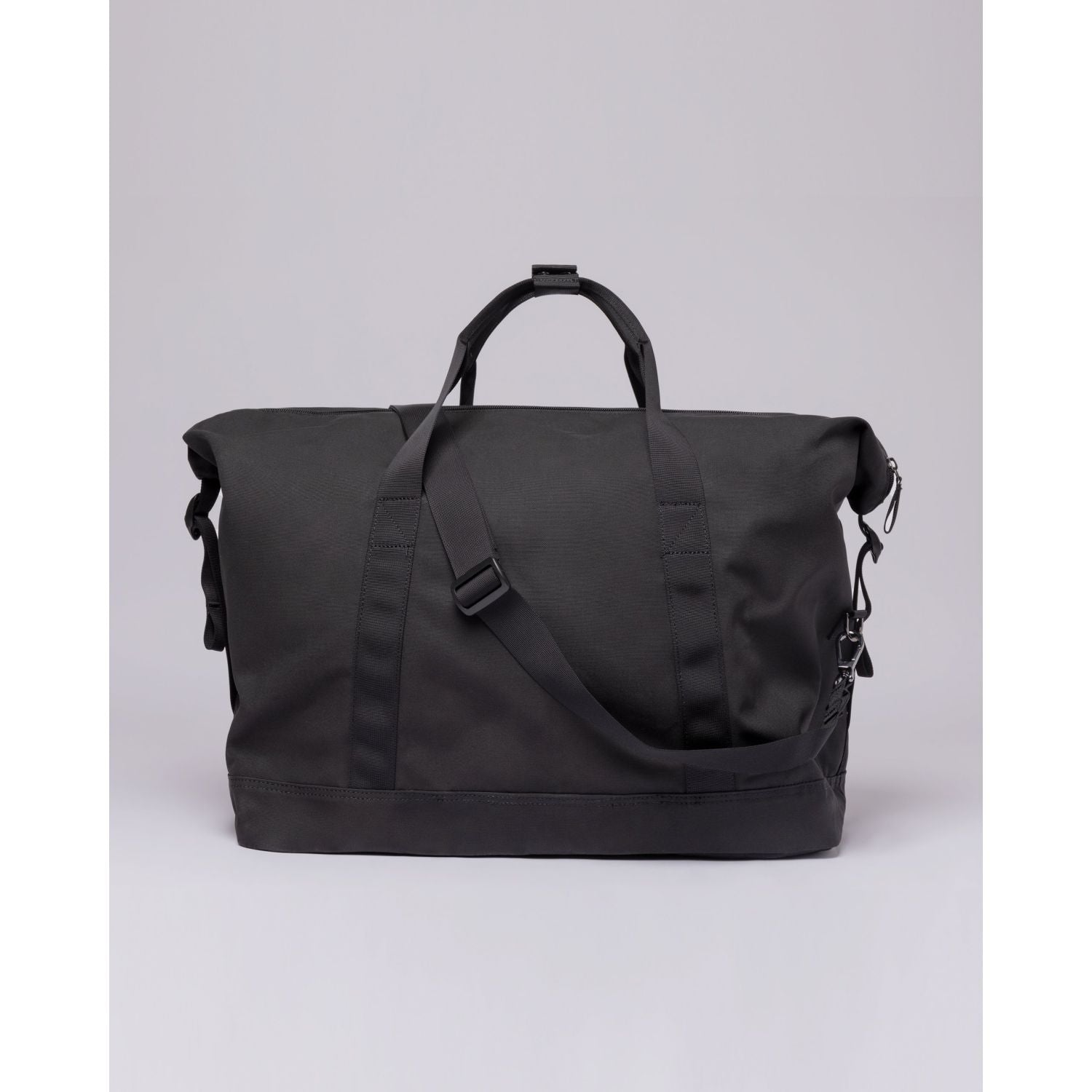 Sandqvist Sture Weekend Bag - Black W/ Black Webbing
