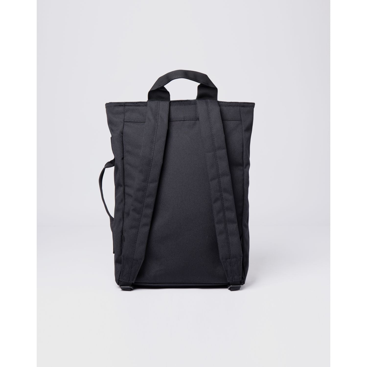 Sandqvist Tony Vegan Backpack - Black W/ Black Webbing