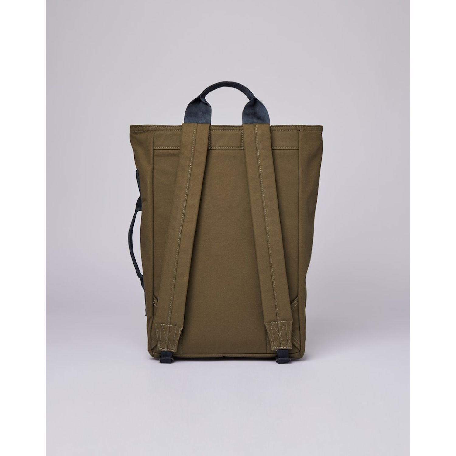 Sandqvist Tony Vegan Backpack - Olive W/ Navy Webbing