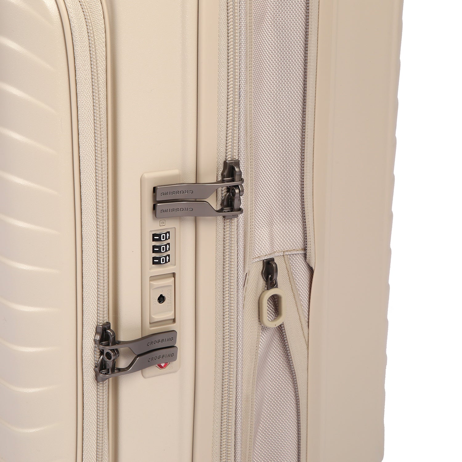 CROSSING INVI 20" Carry On Expandable Luggage With Front & Middle Access V3 - Sandwhite