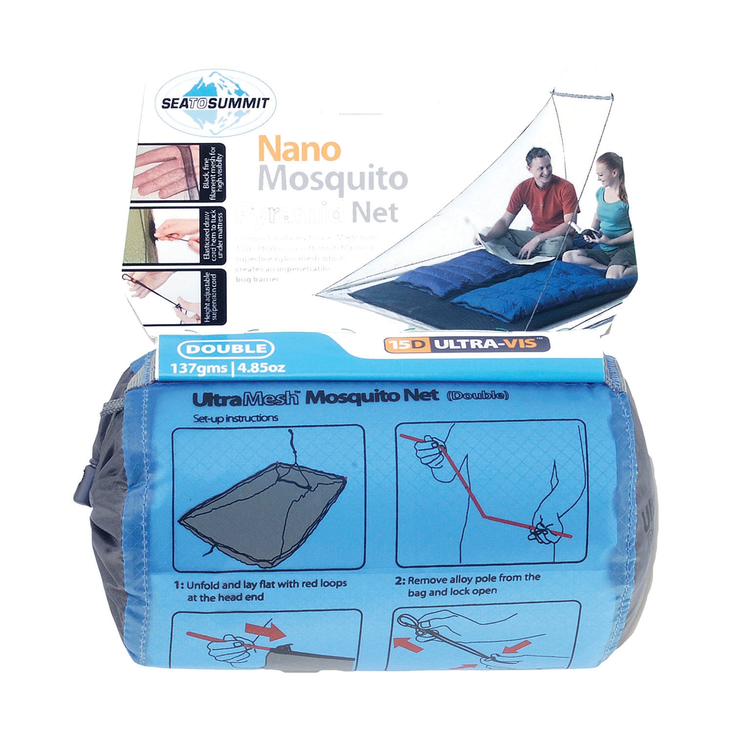 Sea To Summit Nano Mosquito Net Treated (Double)