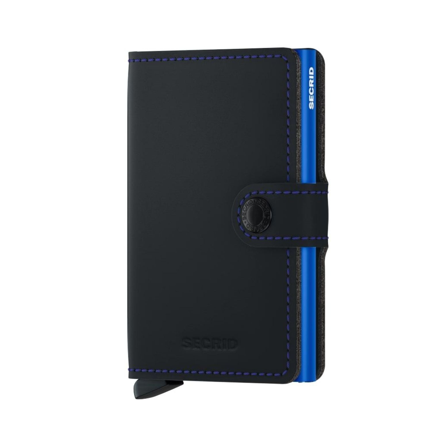 Secrid Miniwallet - Matte Black & Blue