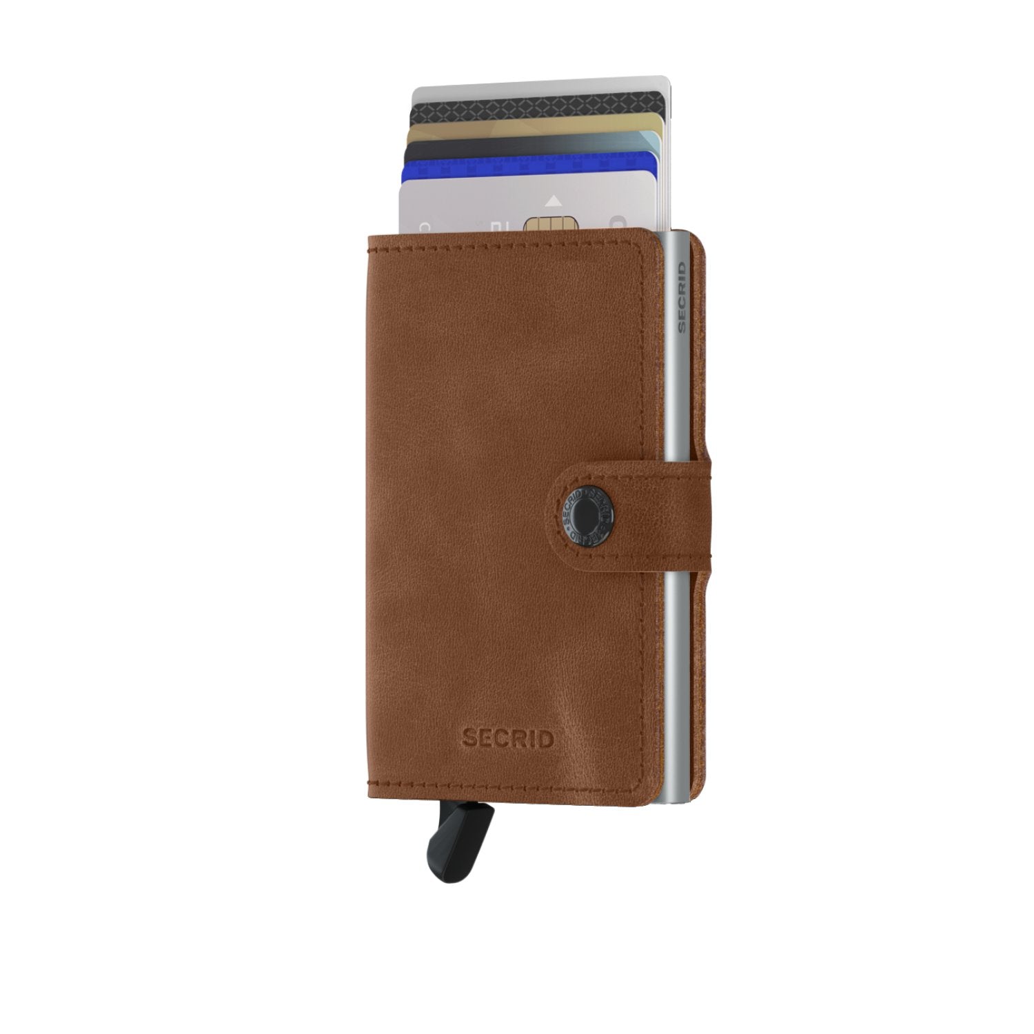 Secrid Miniwallet - Vintage Cognac-Silver