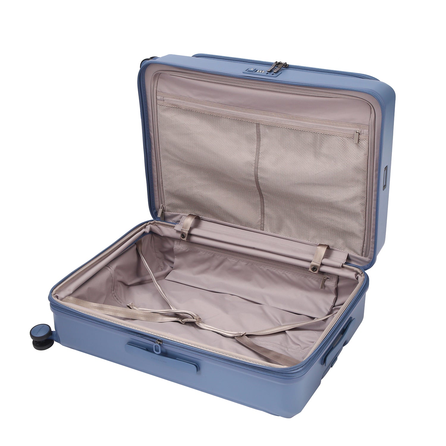 CROSSING INVI 30" Large Expandable Luggage With Front & Middle Access V3 - Smoke Blue