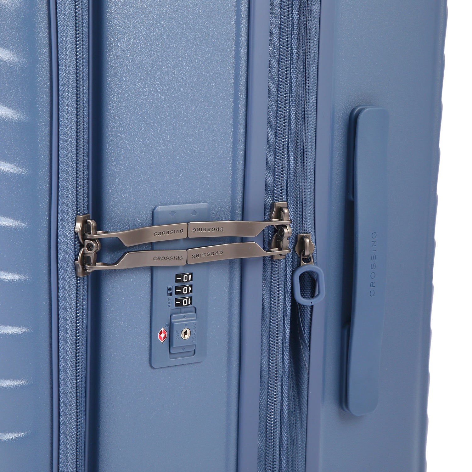 CROSSING INVI 30" Large Expandable Luggage With Front & Middle Access V3 - Smoke Blue