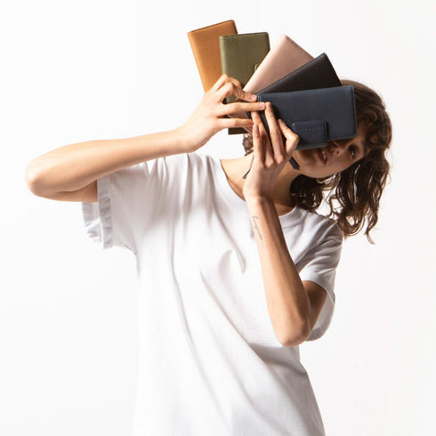 Status Anxiety Ruins Leather Wallet - Tan