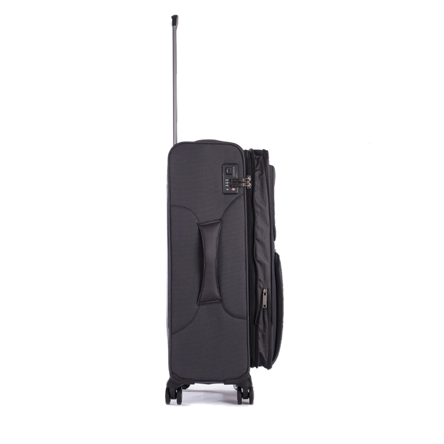 Stratic Bendigo Light + Suitcase M With Front Access Opening - Black