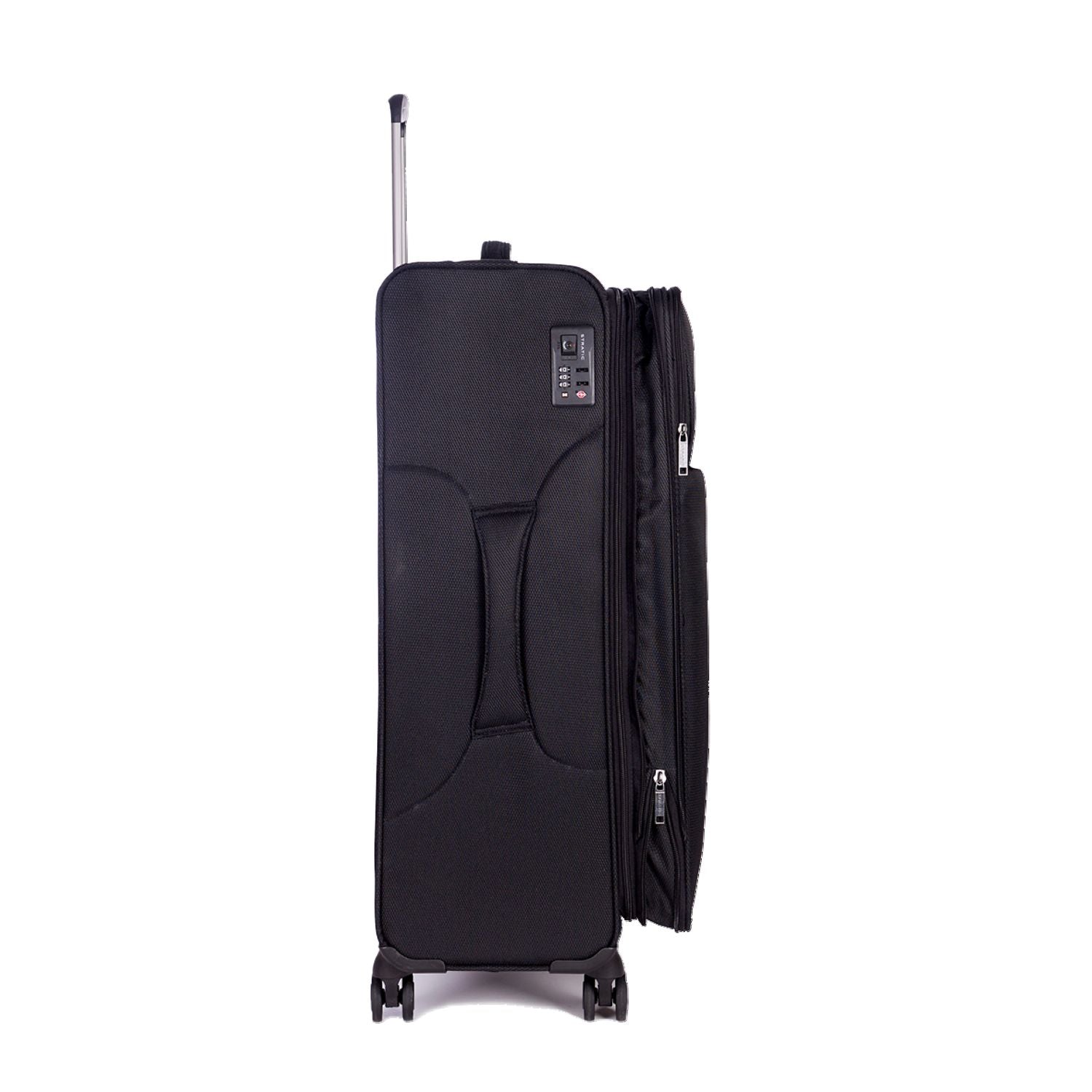 Stratic Light + Suitcase L With Front Access Opening - Black