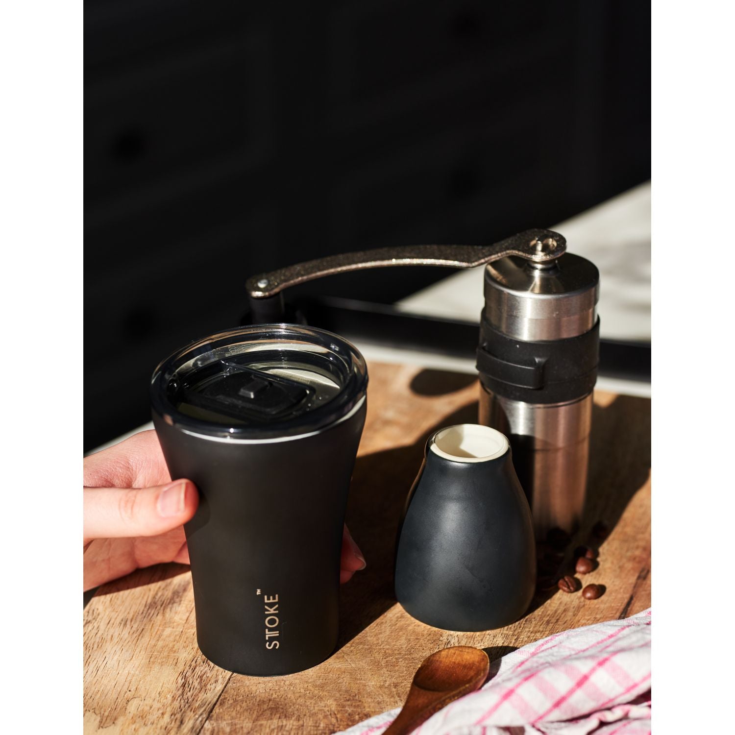 STTOKE Classic Insulated Ceramic Cup 8oz - Luxe Black