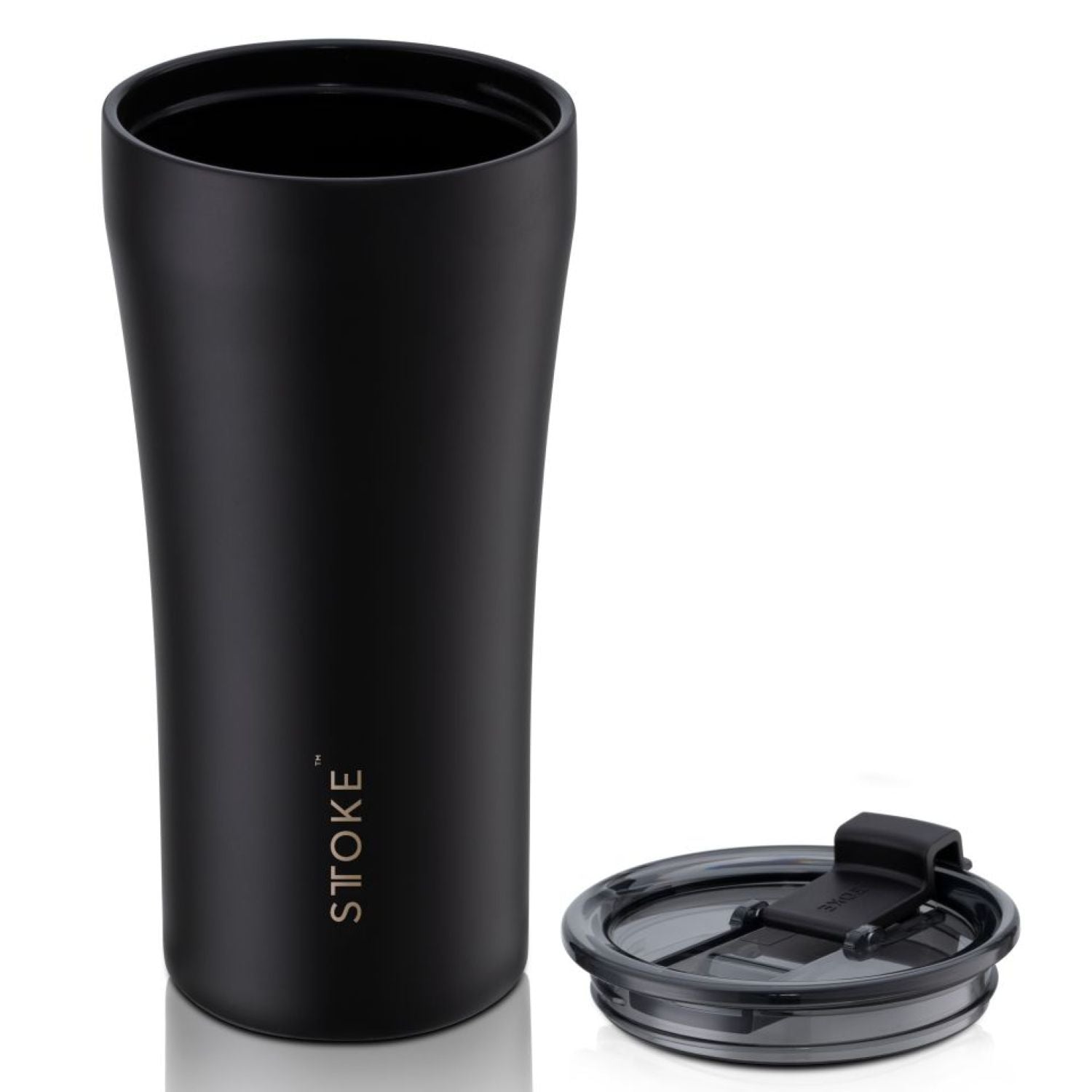 STTOKE Limited Edition Leakproof Ceramic Insulated Cup 16oz - Midnight Black