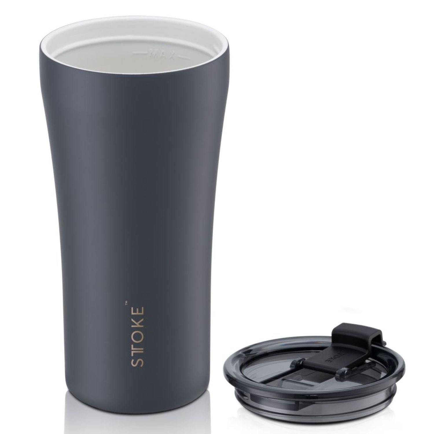 STTOKE Limited Edition Leakproof Ceramic Insulated Cup 16oz - Slated Grey