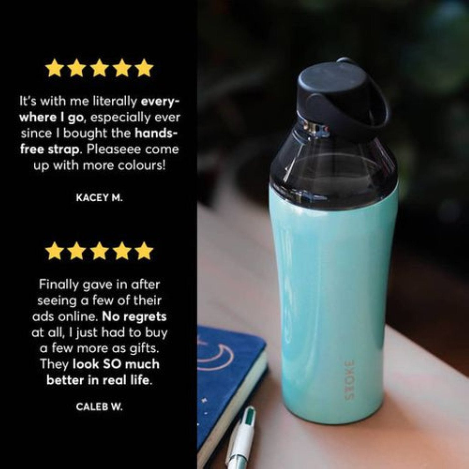 STTOKE Leakproof Ceramic Insulated Cup 12oz - Unicorn Blue