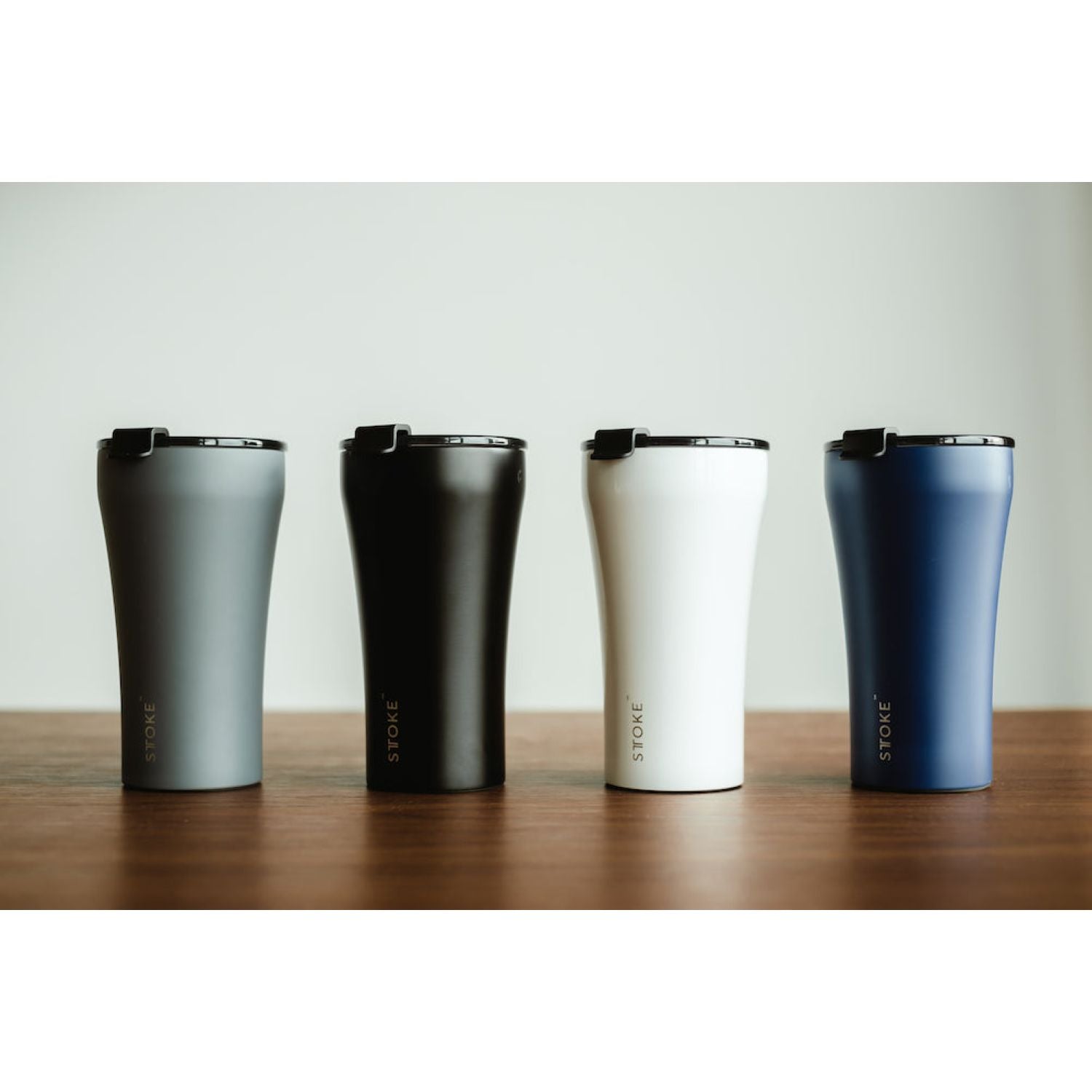 STTOKE Limited Edition Leakproof Ceramic Insulated Cup 12oz - Slated Grey