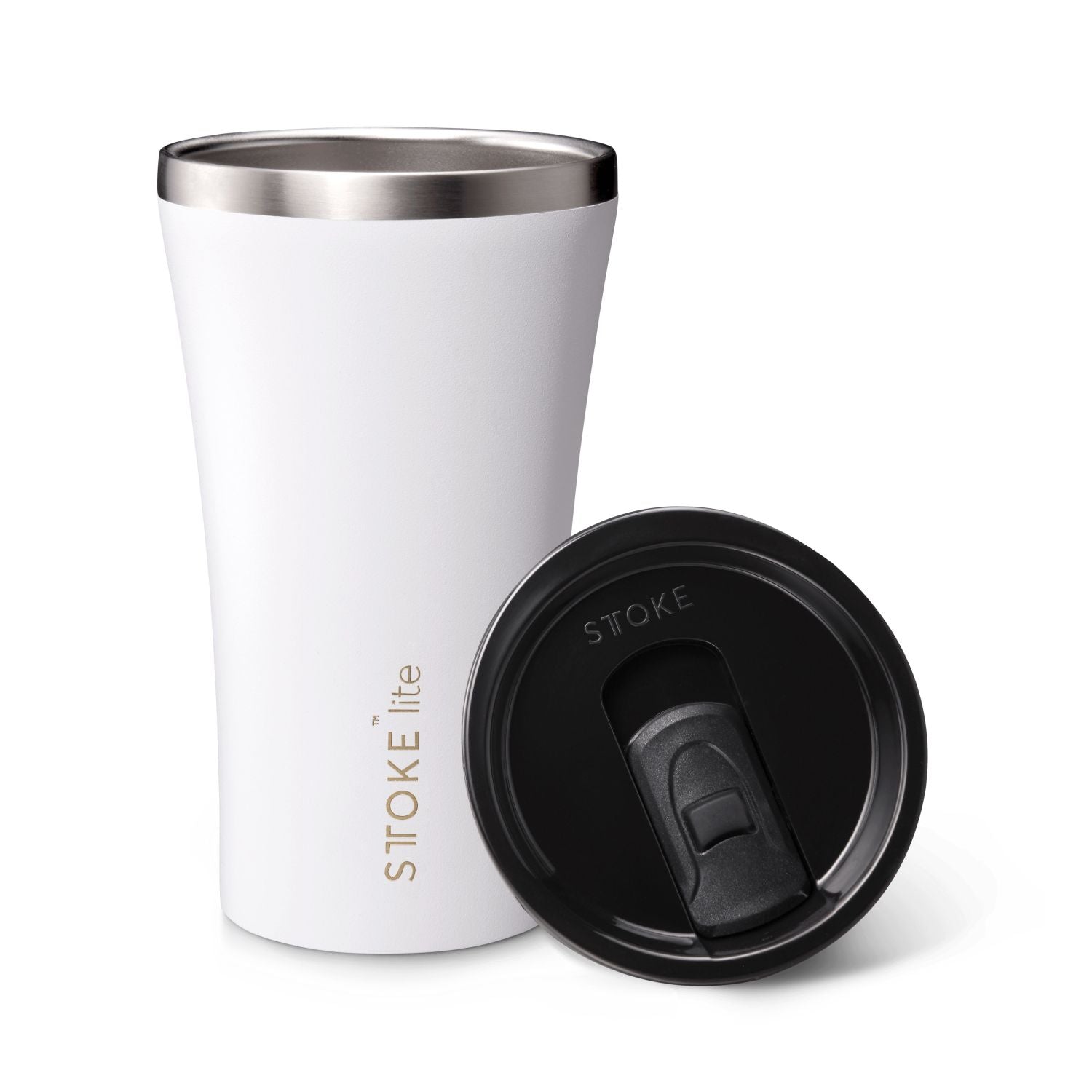 STTOKE Lite Insulated Cup 12oz - Frost White