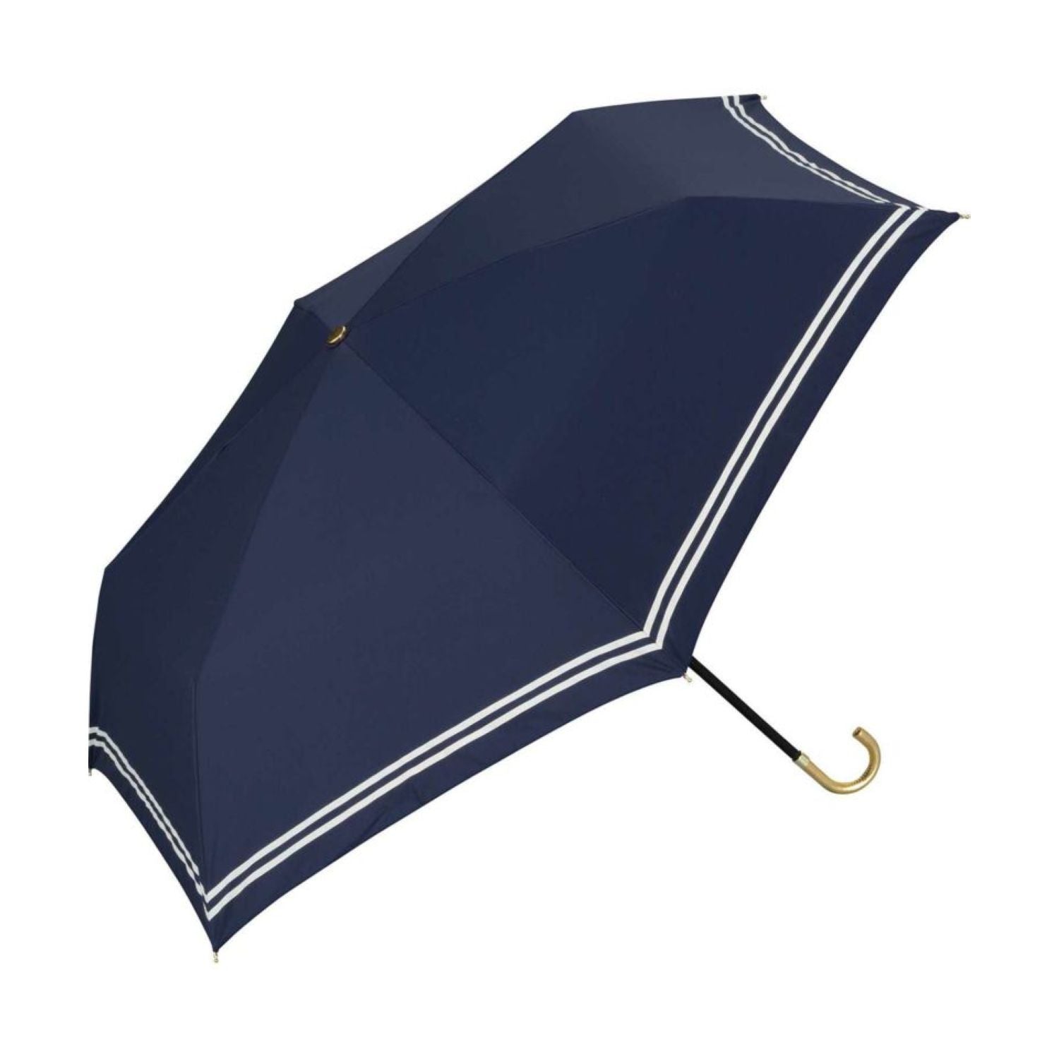WPC Blackout Sailor Mini Folding Umbrella UV Protection UPF 50+ Umbrella 50cm (Navy)