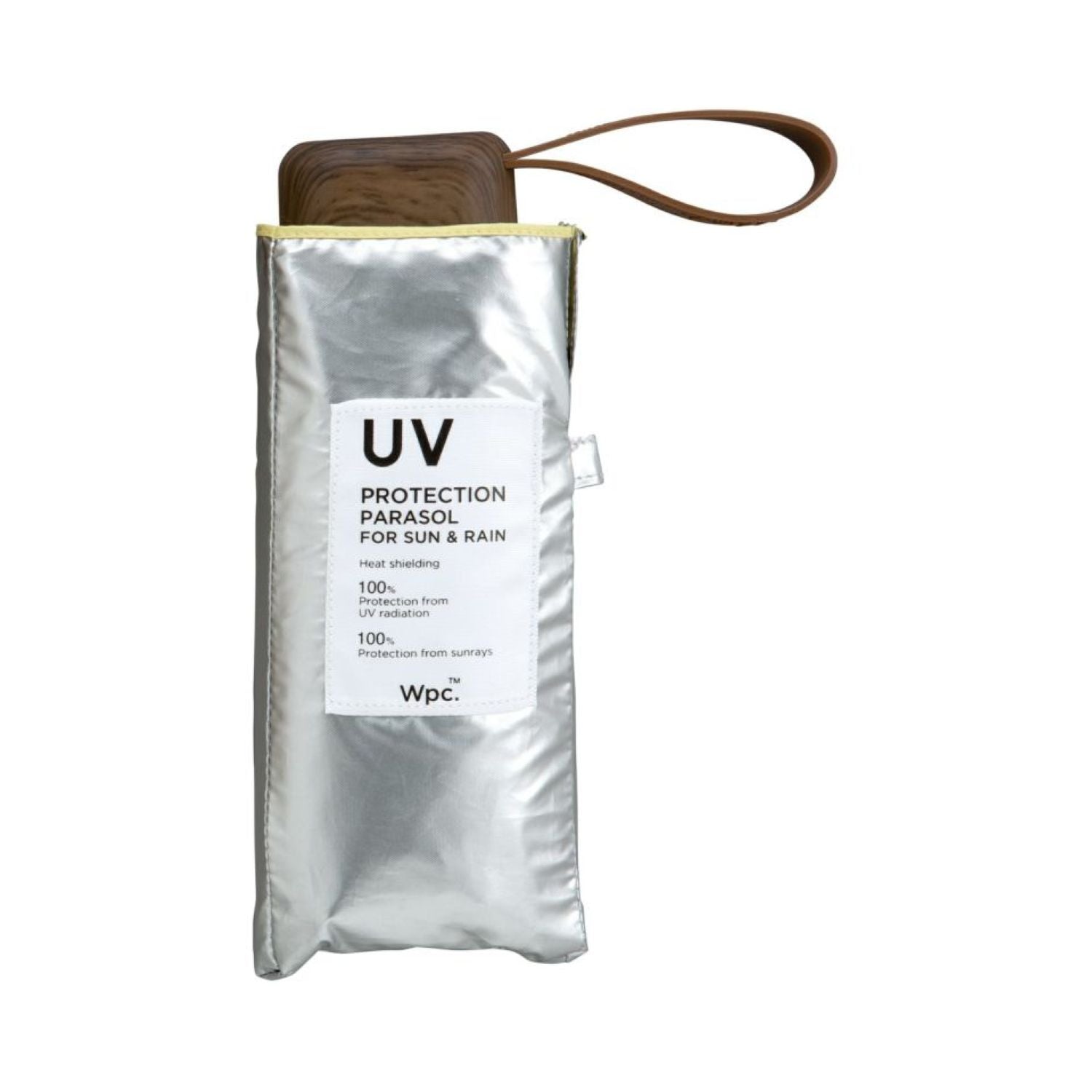 WPC Color Inside UV Protection UPF 50+ Umbrella 50cm (Silver)