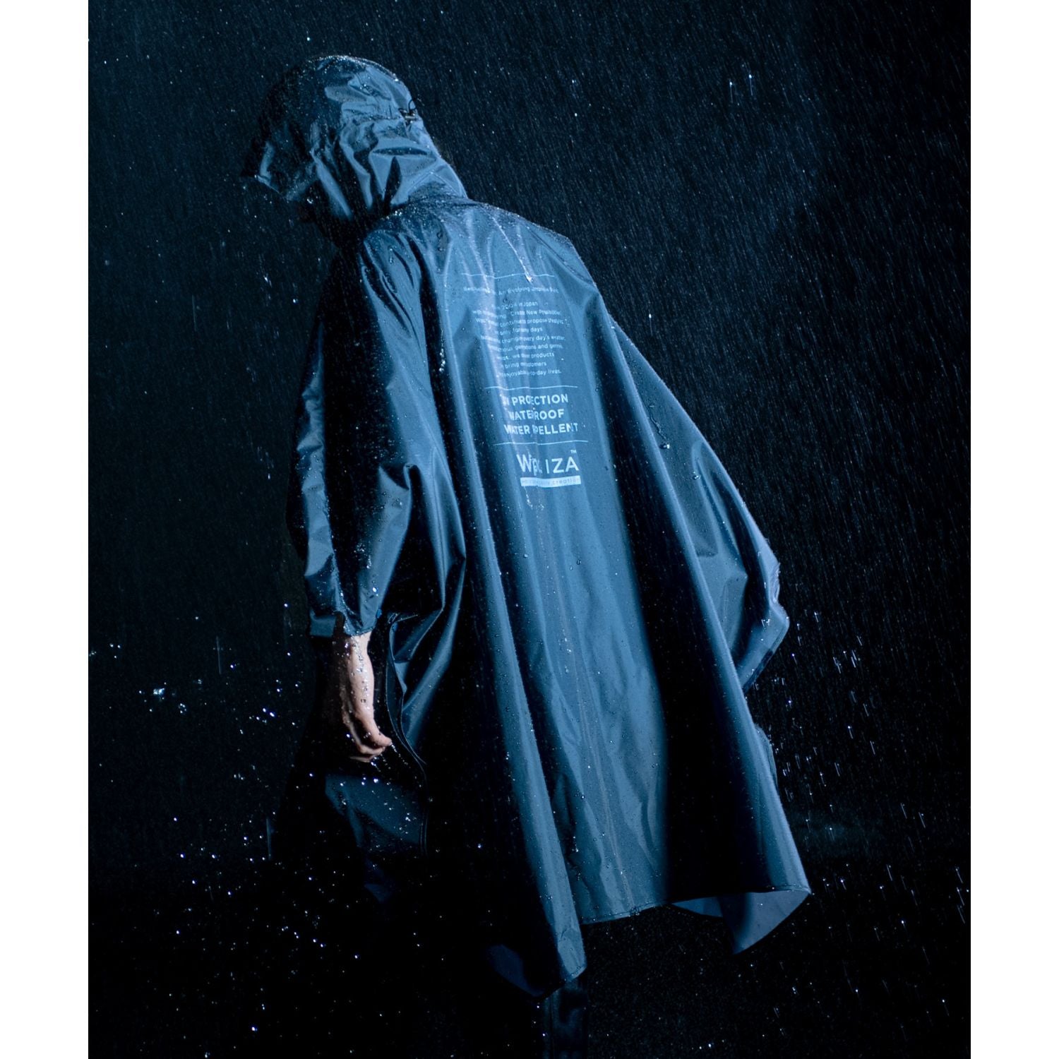 WPC IZA Rain Breaker Poncho Water Repellent One Size (Navy)