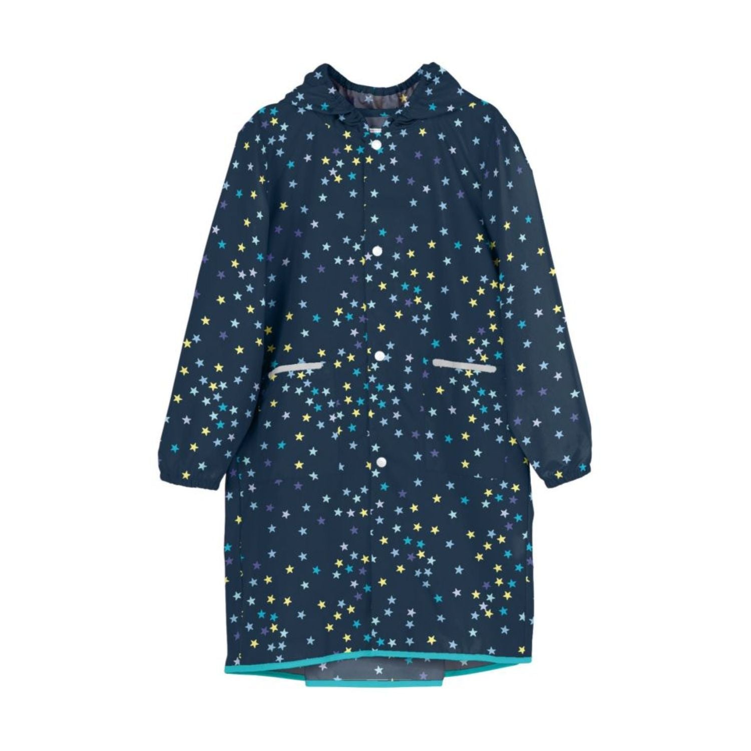 WPC Kids Rain Coat Large (120cm-140cm) (Colorful Stars)