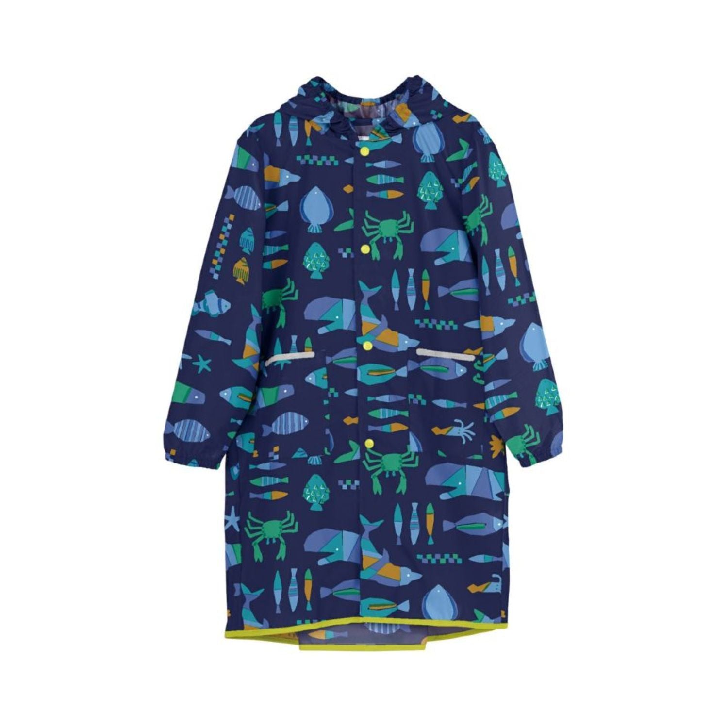 WPC Kids Rain Coat Large (120cm-140cm) (Sea Animals)